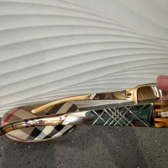 BURBERRY WOMENS NOVACHECK SUNGLASSES SAFILO 125 8435/S - Picture 8 of 12